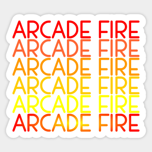 Arcade Fire Gradient Sticker